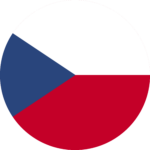 Česko vlajka kruh